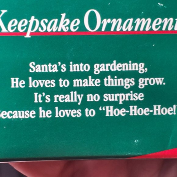1988 Hallmark Keepsake Ornament - Hoe-Hoe-Hoe - Picture 4 of 8
